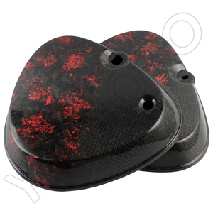 Pour Pièces de Moto Simson S50 S51 – Cache Latéral Carré en Fibre de Carbone Nid d'Abeille 100% – Protection de Réservoir et Batterie - Product Image 2
