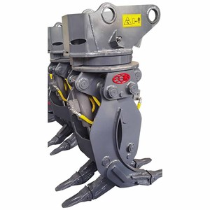 Pièces de machines de construction, grappin rotatif pour excavatrice WYJ100S pour 6 à 10 tonnes, avec grappin d'excavatrice à double cylindre - Product Image 1