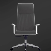 Chaise de bureau exécutive ergonomique en cuir Boss - Design moderne, hauteur réglable, chaise pivotante confortable pour la maison ou le bureau