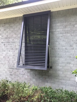 Volets verticaux réglables TOMA, stores pare-soleil en aluminium anti-ouragan pour fenêtres, persiennes
