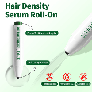 Suero Roll-on para el Crecimiento del Cabello a Base de Hierbas, Logotipo Personalizado, Extracto de Jengibre, Suero Nutritivo para el Cuero Cabelludo, Engrosador del Cabello y Rodillo para el Crecimiento de la Barba - Product Image 6