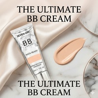 50ml Krim BB Foundation Tahan Air Tahan Lama Rias Wajah Pengontrol Minyak Alami Produk Kosmetik Harian