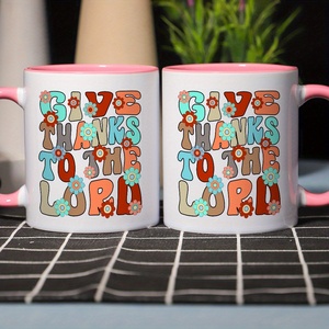 Tazza in ceramica Diytree umoristica con un Design floreale "grazie'' per uso domestico in ufficio - Product Image 5