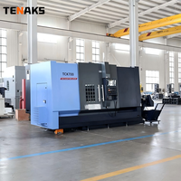 Tour à lit incliné CNC robuste TENAKS TCK700, mono-broche, 2 axes, centre de tournage haute précision, commande GSK, 12 postes à outils