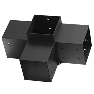 <span class=keywords><strong>Kit</strong></span> de pergola d'extérieur en bois à faire soi-même, bois de <span class=keywords><strong>4x4</strong></span>, pergolas de patio, cabanes en bois, supports à 3 voies, supports à 4 voies, base de poteau, quincaillerie pour pergolas - Product Image 2