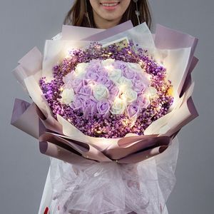 Roses éternelles, fleurs pour la fête des mères, fleurs pour la Saint-Valentin, cadeau personnalisé avec logo, rose préservée - Product Image 6
