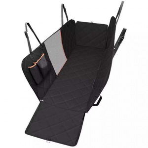 Housse de siège arrière pour animaux de compagnie, tissu Oxford 600D, imperméable, protection de siège pour chien, forme rectangulaire, motif uni, pour la protection de l'intérieur de la voiture - Product Image 4