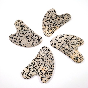 Jaspe dálmata con forma de corazón Natural, piedra Natural para estiramiento Facial y corporal, precio barato - Product Image 1