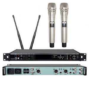 Micrófono Inalámbrico Digital AD4D-<span class=keywords><strong>Pro</strong></span> <span class=keywords><strong>2</strong></span> de Doble Canal, 500 MHz, 900 MHz, UHF, Diversidad Real, Micrófono Inalámbrico de Metal para Actuaciones - Product Image 4