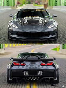 Nouveau pour Corvette C7 : Kit carrosserie en fibre de carbone avec capot et pare-chocs transparents, haute qualité, ajustement parfait, installation facile - Product Image 5