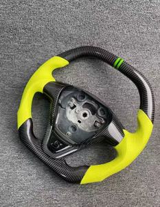 Volante de Cuero y Fibra de Carbono Forjado Real Personalizado para Ford Focus Fiesta Mk7 ST Mk8 Mk4 Mk3 <span class=keywords><strong>Mk2</strong></span> - Product Image 6
