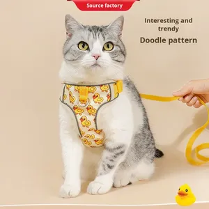 Nouvelle mode <span class=keywords><strong>chat</strong></span> chien laisse <span class=keywords><strong>petit</strong></span> canard jaune mignon <span class=keywords><strong>harnais</strong></span> extérieur marche produit <span class=keywords><strong>pour</strong></span> animaux de compagnie <span class=keywords><strong>harnais</strong></span> <span class=keywords><strong>pour</strong></span> animaux de compagnie laisse - Product Image 1