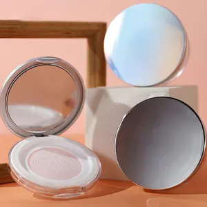 Holographic Mini 3ml Loose Powder Bottle Packaging Container Case Empty Plastic Loose Powder Case With Sifter