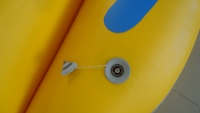 Material de PVC duradero, juguete acuático para muchas personas, bote Banana inflable