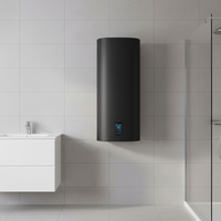 Chauffe-eau SI mural à élément chauffant électrique noir avec réservoir intérieur en émail, élément chauffant à sec, réservoir de stockage, classe d'efficacité énergétique