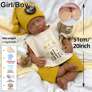 Muñeca Reborn <span class=keywords><strong>de</strong></span> Silicona Suave y Realista, 20 Pulgadas, Modelo Sleepy LouLou, con Peso, para Niñas y Niños <span class=keywords><strong>de</strong></span> 3+ Años - Product Image 3