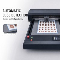 F3550 Automatischer Flachbett-Schneideplotter mit Vakuumadsorption und Doppelköpfen für Etiketten, Aufkleber, Geschenkboxen, Einladungskarten 350x500mm