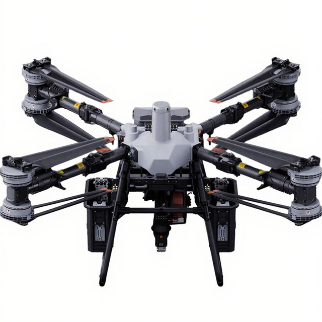 FlyCart 100 Delivery Cargo Drone 80kg Payload Dual 41Ah Batteries Remote Control Foldable Design Long Flight Time Plastic
