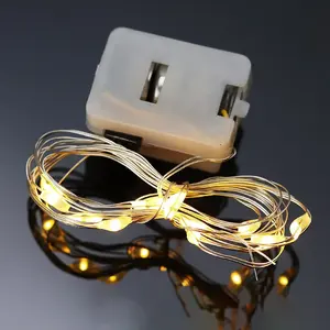 3 Flashing Modes LR44 Battery 2M LED Copper Wire String Lights for Gift Box Decoration