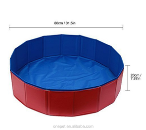Piscina de verano ecológica <span class=keywords><strong>para</strong></span> <span class=keywords><strong>perros</strong></span>, Piscina redonda de PVC <span class=keywords><strong>plegable</strong></span> <span class=keywords><strong>para</strong></span> <span class=keywords><strong>perros</strong></span> <span class=keywords><strong>para</strong></span> el cuidado del baño, material de plástico y tela - Product Image 4