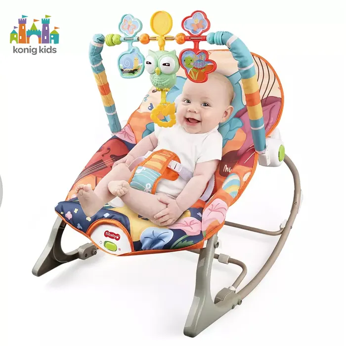 Konig Kids Baby Bouncer With Vibrating Infant Seat With Music And Lighsts Baby Rocking Chair Rocking Sleeper Infant Rocker