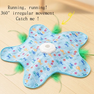 ของเล่นแมวแบบคลาสสิกเป็นมิตรกับสิ่งแวดล้อม ของเล่นอัตโนมัติแบบซ่อนหา ทนทานต่อการกัด ของเล่นพลาสติกและโพลีเอสเตอร์แบบอินเทอร์แอคทีฟ ช่วยลดความวิตกกังวล - Product Image 4