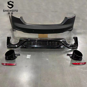 Parachoques de coche PP para <span class=keywords><strong>AUDI</strong></span> A5 2021, actualización a RS5, Kit de carrocería que incluye parachoques, rejilla ABS, faldones laterales, difusor trasero, tubos traseros - Product Image 3