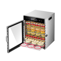 Séchoir de grande capacité 110V 220V électrique déshydrateur d'aliments Machine acier inoxydable viande thé légumes fruits séchoir