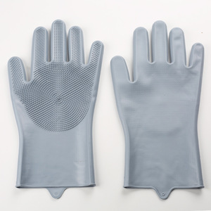 Guantes de Silicona Personalizados al por Mayor Directamente de Fábrica, Guantes de Limpieza para Cocina, Lavavajillas, Autolimpieza, Baño de Mascotas, Lavado de <span class=keywords><strong>Perros</strong></span> - Product Image 2