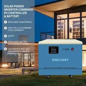 Generatori solari portatili DINGJUE 5KW 48V 5000Wh generatore di energia solare portatile sistema di energia solare off grid
