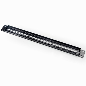 Pannello Patch Vuoto da 19 Pollici a 24 Porte CAT5E CAT6 UTP per <span class=keywords><strong>Rete</strong></span> VoIP, Telaio di Distribuzione Non Schermato - Product Image 3