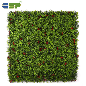 家庭用装飾 人工壁掛け植物 グリーングラスウォール ジャングルスタイル 垂直植物壁 - Product Image 5