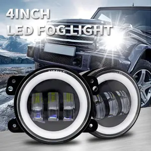 The Popular Model Is Suitable For Wrangler 4 Inch Fog Lamp Modification Ge J-EEP Pu JK TJ Fog Car Led Fog Lamp 4 Inches