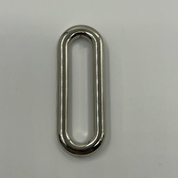 Anneaux ovales en métal anti-corrosion écologiques, vente en gros d'anneaux ovales en alliage pour accessoires de quincaillerie de vêtements et de sacs