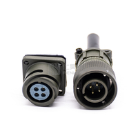 Connecteur à baïonnette CA3106A14S-2P Prise 4Pin Aviation Circulaire Spec Waterpoof Connecteur