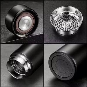 กระติกน้ำสุญญากาศสแตนเลสแบบสองชั้น ขนาด 500 มล. พร้อมโลโก้สั่งทำ ขวดน้ำอัจฉริยะพร้อมจอแสดงอุณหภูมิแบบดิจิตอล LED - Product Image 3