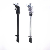 Béquille latérale pour vélo, cadre en acier 40-45 cm, noir et argent, support de stationnement pour VTT