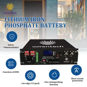 51.2V 100Ah Lifepo4 Battery Pack 10+Years Warranty 48V 5KWh 10KWh 15KWh Solar Lithium Batteries For Home