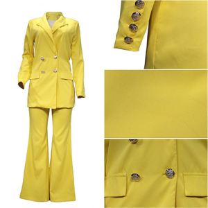 Set di <span class=keywords><strong>Blazer</strong></span> e pantaloni da <span class=keywords><strong>donna</strong></span> a manica lunga alla moda per abito formale da <span class=keywords><strong>donna</strong></span> - Product Image 6