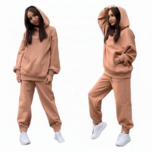 Costume de jogging unisexe pour femmes, combinaison de haute qualité, pour jogging, en hiver, grande taille, vente en gros, nouvelle collection - Product Image 1