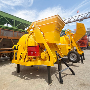 Bétonnière de 750 litres à tambour inversé, type diesel, avec trémie basculante hydraulique intégrée, bétonnière de 350L, matériel de bétonnage - Product Image 3