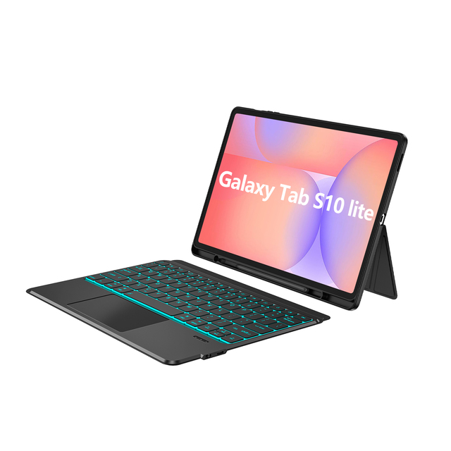 Ultra Thin Office Keyboard Case with BT Wireless Connection and Scissor Switch Keys CE Certified for Samsung S10 Lite