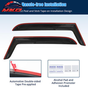 Pare-soleil pour Jeep Wrangler 97-06 TJ, déflecteurs de vent et de pluie, fixation par ruban adhésif - Product Image 5