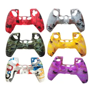 Sıcak satış Camo renk Dualshock denetleyicisi cilt oyun denetleyicisi çanta Case için özel Playstation 5 denetleyici Skins