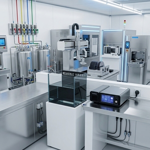 Máquina de Limpieza Ultrasónica para Piezas de Semiconductores, Limpieza de Obleas de Cuarzo, Alta Frecuencia 80-200kHz, Sistema Megasonic para Cuartos Limpios - Product Image 4