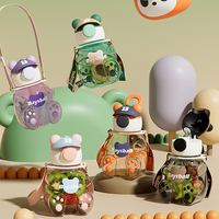 Mignons garçons filles 750ml portable boire des tomates de agua gourde tasse voyage sans bpa réutilisable école enfants bouteilles d'eau en plastique
