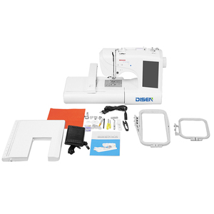 Machine à broder domestique de haute qualité et conviviale pour les utilisateurs |   Machine à coudre informatisée à une aiguille et une tête pour vêtements et textiles - Product Image 1