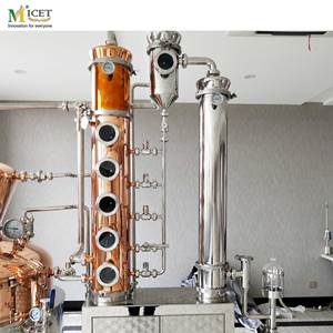 MICET 200L 300L mini équipement <span class=keywords><strong>de</strong></span> distillerie vodka fabricant d'équipement <span class=keywords><strong>de</strong></span> distillation whisky <span class=keywords><strong>gin</strong></span> cuivre pot encore colonne - Product Image 6