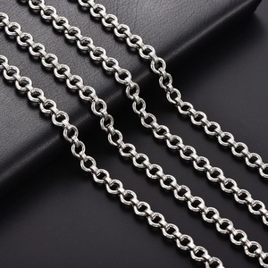 Collar Grueso de 8MM, Cadena de Eslabones Ovalados de Acero Inoxidable Resistente al Deslustre, Gargantilla de Círculos Sólidos, Joyería Metálica para Hombre y Niño - Product Image 6