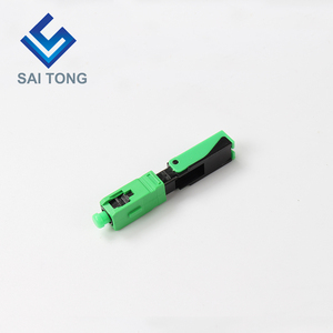 Đầu Nối Nhanh Cáp Quang FTTH Đầu Nối Nhanh <span class=keywords><strong>Sc</strong></span> <span class=keywords><strong>Apc</strong></span> Màu Xanh Lá Cây Cáp Quang Kết Nối Nhanh Kết Nối Trường Đơn Lẻ - Product Image 5